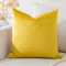 Artscope Samt Kissenbezug Kissenhülle Dekorative Dekokissen Sofakissen Lendenkissen Wurfkissenbezug Sofa Schlafzimmer 50x50cm Goldgelb