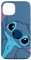 Hülle für iPhone 13 Disney Lilo and Stitch Niedliches Stichgesicht, Schiefergrau
