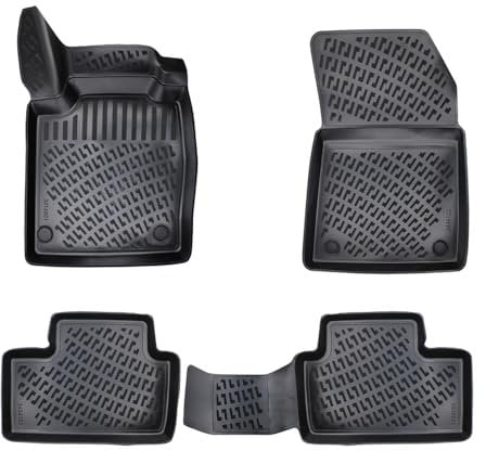 fussmattenprofi.com 3D Gummimatten Kompatibel mit Nissan Juke II (2.Gen) Baujahr ab 2019 | Extra Hoher 5cm Rand Allwetter Auto Fussmatten Set I TPE Geruchlos rutschfest Fußmatten Zubehör