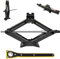 Scherenwagenheber, 2T/2000kg Universelle Wagenheber Kit mit Geschwindigkeitsgriff für Autos rostdicht, Schwere Autojack Bodenliber 110-390mm Hubjack, Jacks für Reifenreparaturen (Mühelose Version)