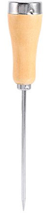 Yctze Stainless Steel Ice Pick Crusher with Wooden Handle, Awl Punch Tool for Kitchen Bar, Perfect for Breaking Up Ice Cubes