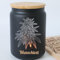 Personalisiertes Aufbewahrungsglas mit Cannabis Dolden Motiv graviert, Eigener Wunschtext, Marihuanablüten Motiv, Grow Weed Seed, Stimmungslicht, Geschenk Idee