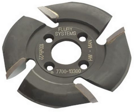 Flury Harzgallenfräser 100x8x22mm Z=4 für Fräsen von Lamello Mafell Bosch 901060