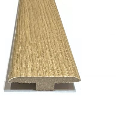San Diego Oak Laminate & Wood Flooring Section Transition Bar MDF Threshold Strip T Bar Profile Door Strip Moulding Oak Trim (1, 2400mm (7ft 9))