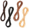 Prasacco 4 Rollen Lederschnur, 5 m x 2,5 mm Lederband 4 Farben Faux Wildleder Schnur Basteln Lederschnüre für DIY Armbänder, Halsketten, Schmuck, Kunsthandwerk, Geschenke(Beige, Khaki, Braun, Schwarz)