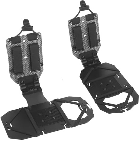 Rotatable 90° Tactical Plate Carrier Vest Attachments Universal Phone Chest Mount for Larger Screen Size 4.7-7.8 Molle Accessories Foldable Navigation Adjustable Phone Holder Board (Black)