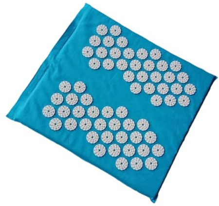 Fenteer Entspannungsmatte Akupressurmatte Fussmassagematte Reflexzonenmassage Fuß Massage Board, Blau