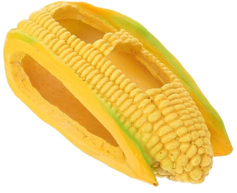 GREENADSCAPE Reptile Hideout Resin Cave Corn-shaped Hiding Hut for Tortoises Snakes Lizards Safe Lightweight Design for Terrarium Landscaping Reptile Shelter Decoration
