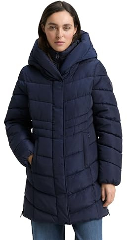 TOM TAILOR Damen Puffer-Mantel im 2-in-1-Look