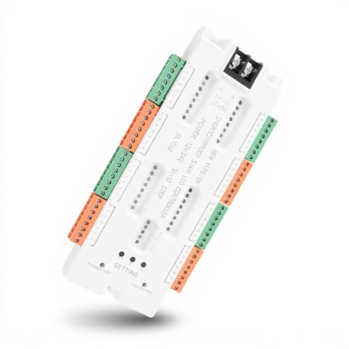 Bewegungssensor-LED-Treppenlicht-Controller, Intelligenter Automatischer Kaskadierter Treppenleiter-Stufenlicht-Controller, 32 Gruppen, Intelligentes Lichtsteuerungssystem für