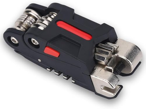 16 in 1 Fahrrad Multitool Werkzeug, Multitool Fahrrad Kompakt, Fahrrad Multifunktionswerkzeug für unterwegs, Fahrrad Multitool Set mit Schlüsseln Schraubendrehern Abziehzangen