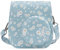QICNMFA Protective Case Compatible with Fujifilm Instax Mini 12 11 9 8 8+ Instant Camera, PU Leather Camera Case with Pocket and Adjustable Shoulder Strap (Dark Blue Flowers)