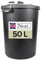 NeatPlastics Dustbin 50 L, Large Dustbin for Garden with Heavy-Duty Weather Resistant and Food Grade Material, Trash Can Garbage Bin With 2 Clip Locking Lid for Indoor & Outdoor Waste, Pack of 1