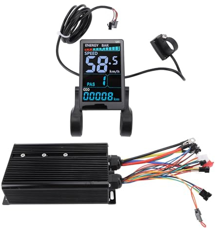 Controller del Motore Elettrico, Kit di Controller Elettrico a velocità Elettrica da 72 V 5000W, Kit di Controller Senza Spazzole Senza Spazzole per Pannello per il Display LCD