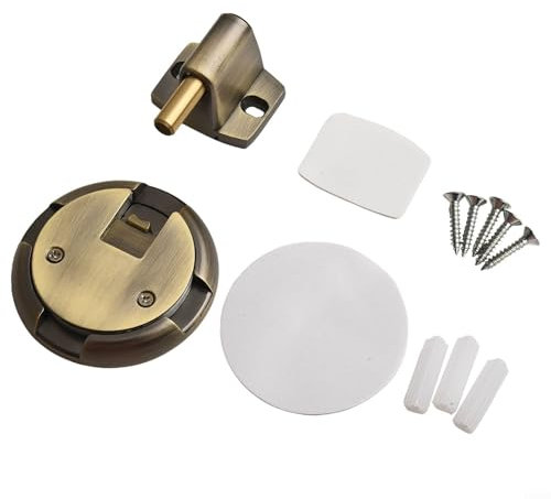 Wallsafe Mechanical Door Stopper in Zinc Alloy Adjusts Easily to Fit Different Door Heights and Sizes (Ancient Copper)