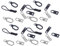 LIGHTAOTAO 32 Stück Teiliges Abnehmbare Zipper Pull Tabs Zipper Reparatur für Jacken Kleidung Koffer und Taschen Einfache Installation Langlebig und Vielseitig Einsetzbar