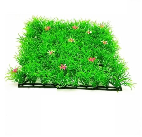 XMDEUR Tappeto erboso Artificiale 25x25 cm, Tappeto erboso Artificiale, Muschio Finto, Decorazione per Paesaggio, Acquario, Piante di Simulazione, Prato erboso, Prato Verde (Stile 2)