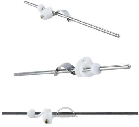 Ausi Tige de levage pour bonde de lavabo avec boule en plastique (longueur 20 cm, diamètre de la boule 1,35 cm)