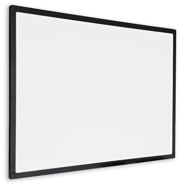 IVOL Whiteboard Emaille Oberfläche Schwarzer Rahmen (90x120 cm)