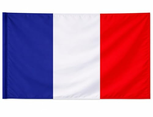Bandiere Internazionali 90x150cm, Poliestere, per Mondiali 2026 e Eventi Sportivi (FRANCIA)