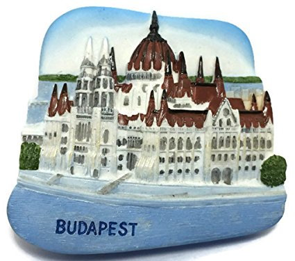 WitnyStore Kühlschrankmagnet Tiny The Parlament, Budapest, Ungarn, Mitteleuropa, Touristenattraktionen, Kunstharz, Reisende, Souvenir, Geschenk, Andenken, 3D-Kühlschrankmagnete