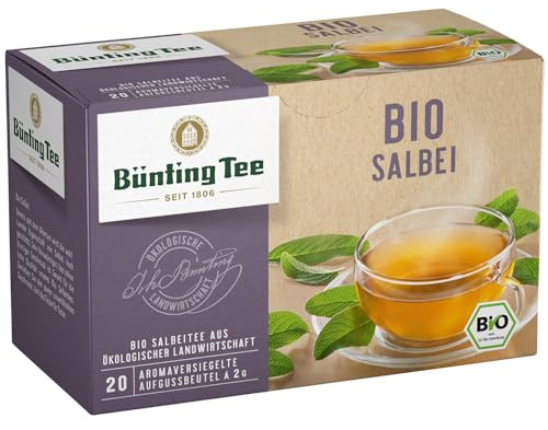 Bünting Tee Salbei 3er Pack – Bio Kräutertee – 3 x 20 Teebeutel