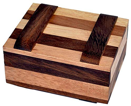 Secret Box Colour medium, geheime Designer Geschenkbox mit einem neuem Trick Diese zu öffnen, Geldsafe, Knobelholz Geschenk Trick Box, Money Safe, Geldbox, Ring Box, Knobelkiste,