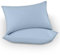 GC GAVENO CAVAILIA Brushed Cotton Pillow Cases 2 Pack, Flannel Plain Bedding Flannelette Blue Pillow Cover, Breathable Super Soft Housewife Pillowcases