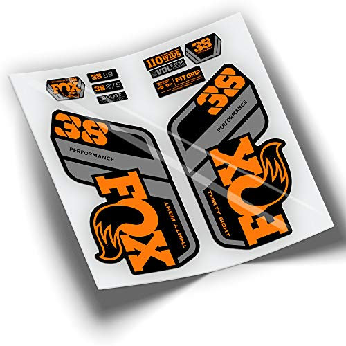 Gabelaufkleber Fox 38 Performance 2021 zweifarbig WP438 orange
