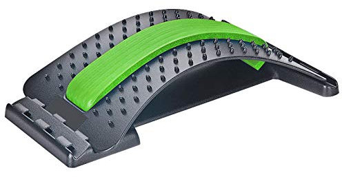 chi-enterprise ejercitador de espalda con puntos de masaje, dispositivo de fitness, masajeador y corrector de postura, alivio del dolor de espalda (verde)