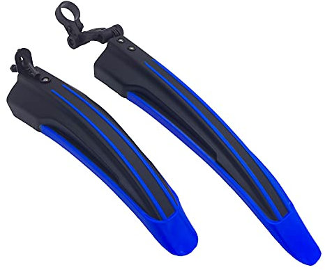 Alephnull Fahrrad Schutzblech 26 Zoll Schutzbleche Mountainbike Einstellbare Standard Mountainbike Spritzschutz MTB Schutzbleche Set Vorne und Hinten (Blau)