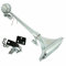 Klaxon Pneumatique Chromé Trompette 12/24V Air Horn Auto Voiture Camion Bateau