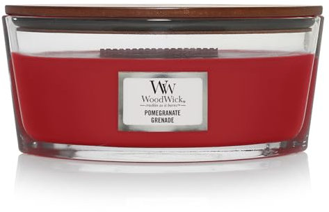 WoodWick 1725429E Elipse Pomegranate Kerze, 9.2cm x 19.1cm x 12.1cm