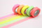 MT Masking Tape 5 Rollen Deko-Klebeband, Washi-Papier, 1,5 cm x 7 m, Neon 2