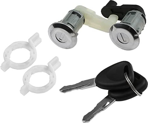 YAOPEI Kit Cylindre de Serrure de Porte + 2 Clés pour Clio Megane Scenic Clio Thalia Serrures Barillets 7701468981