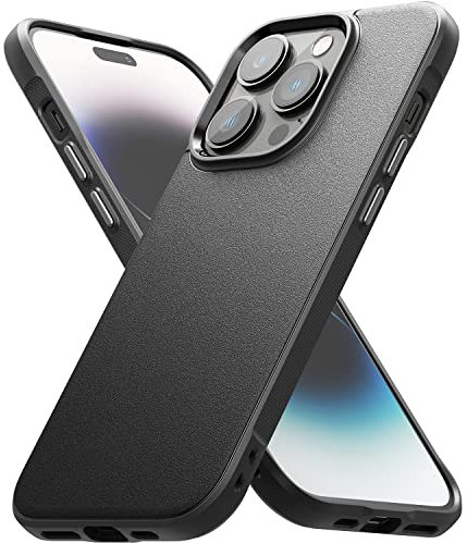 Ringke Onyx Compatible with iPhone 14 Pro Case, Extreme Tough Flexible Silicone Type TPU Shockproof Rugged Bumper Full Protection Cover for 6.1-inch (2022) - Black