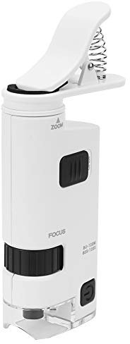 80-120X Zoom Regolabile LED Cellulare Microscopio Mini Smart Phone Lente D'ingrandimento Morsetto D'ingrandimento per il Rilevamento della Pelle, L'ispezione di Gioielli e