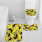 Badematten Set 3D 40x60 Ente Badezimmerteppich-Set absorbierend 3-teiliges maschinenwaschbare weich badteppich schnell trocknend Tier Karikatur Kawaii Badvorleger mit wc deckelbezug