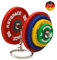 KEYSPACE Hantel Schlüsselanhänger Fitness Geschenke Männer Fitnessstudio Zubehör (Olympia-Bunt) bodybuilding