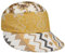 Lipodo Visor Cap - Modischer Sonnenschutz - Stoffkappe mit Stickmuster und Garniturband - Made in Italy - Damen - Frühjahr/Sommer weiß One Size