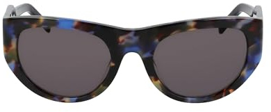 DKNY Women's Sunglasses DK550S - Blue Tortoise with Solid Smtruee Lens