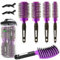Aozzy Rundhaarbürste Profi Keramik Antistatische Lonen Pottery Lonic Haarbürste Rund Set Zum Föhnen, Glätten Langer Haare und Glätten Kurzer Haare Nylonborsten Salon Styling Pinsel Friseur Werkzeuge