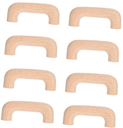 UKCOCO 8St Holzgriff Türknöpfe möbel knöpfe Vintage Schrankgriffe Kommode zieht an Küchenschränke Griffe für Kommodenschubladen Schranktürgriffe hölzerne Tür Knopf Schrank aus Bambus