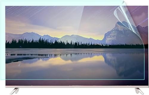 Wzglod Anti-Glare Film for TV 65 Inch Anti-Blue Light Film Anti UV TV Screen Protector Indoor & Outdoor TV Glare Screen Frosted Film Anti-Reflection Rate Up to 90% Dustproof Filter Film