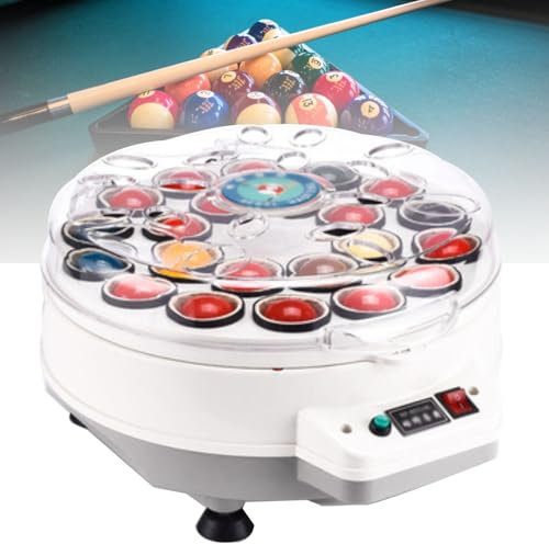 Oiyekntd Billard-Reinigungsmaschine, Pool-Ball Polieren Reinigungsmaschine, 22 Bälle Snooker sauber kugelsicher Ballistic, Pool Ball Cleaner Geeignet für Billardkugel-Set Snooker-Kugel-Set