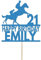 Personalised Horse Racing Birthday Cake Topper Decoration Any Name Age