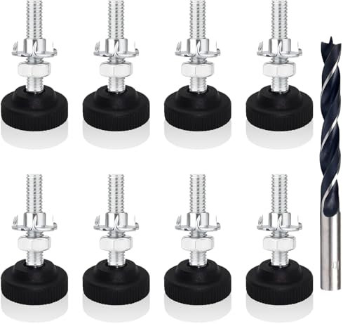 LFCFBH 8PCS Adjustable Feet for Furniture, Non-Slip Levelling Feet(M8 X 50mm)