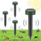 Maulwurf Vertreiber 4erPack, Solar Ultraschall Maulwurfsabwehr für Rasenflächen den Garten, Maulwurfvertreiber für Vertreiben Schlange, Wühlmaus, Erdhörnchen, Murmeltier, Eidechsen schnelle Ergebnisse