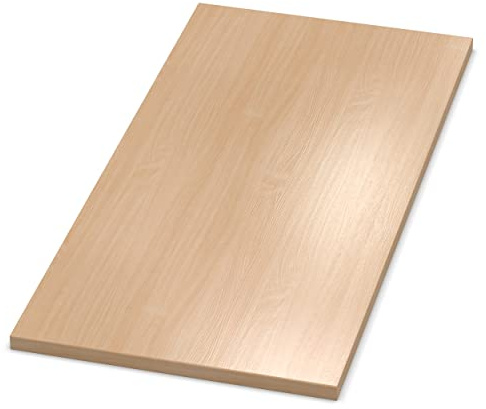 AUPROTEC Tischplatte 28mm Buche hell 70x50 cm I Spanplatte mit 2mm ABS Kante & PU-Verleimung I melaminharzbeschichtet I robust & wasserabweisend
