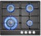 SNDOAS Piano Cottura 4 Fuochi Gas, Piano Cottura Pannello Smaltato Nero, Protezione Tramite Termocoppia, Gas Naturale/Propano, Incorporato, 8060 W, 220-240 V
